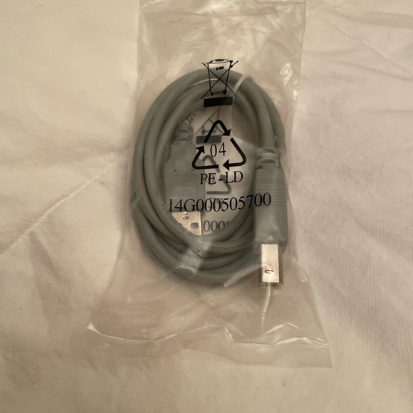 Generic Gray Printer Cable - Picture 2 of 3